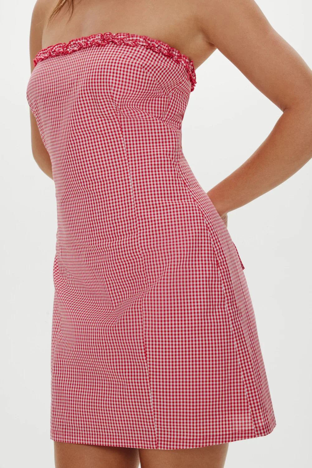 Poppy Strapless Cotton Mini Dress Picnic Basket