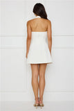 Starfish Charm Halter Mini Dress White