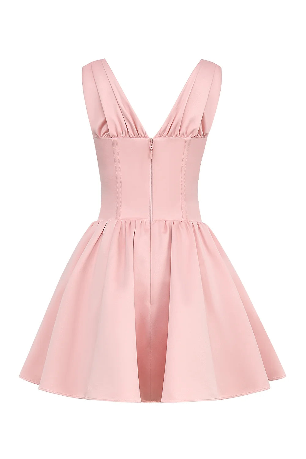 powder pink satin mini dress sale