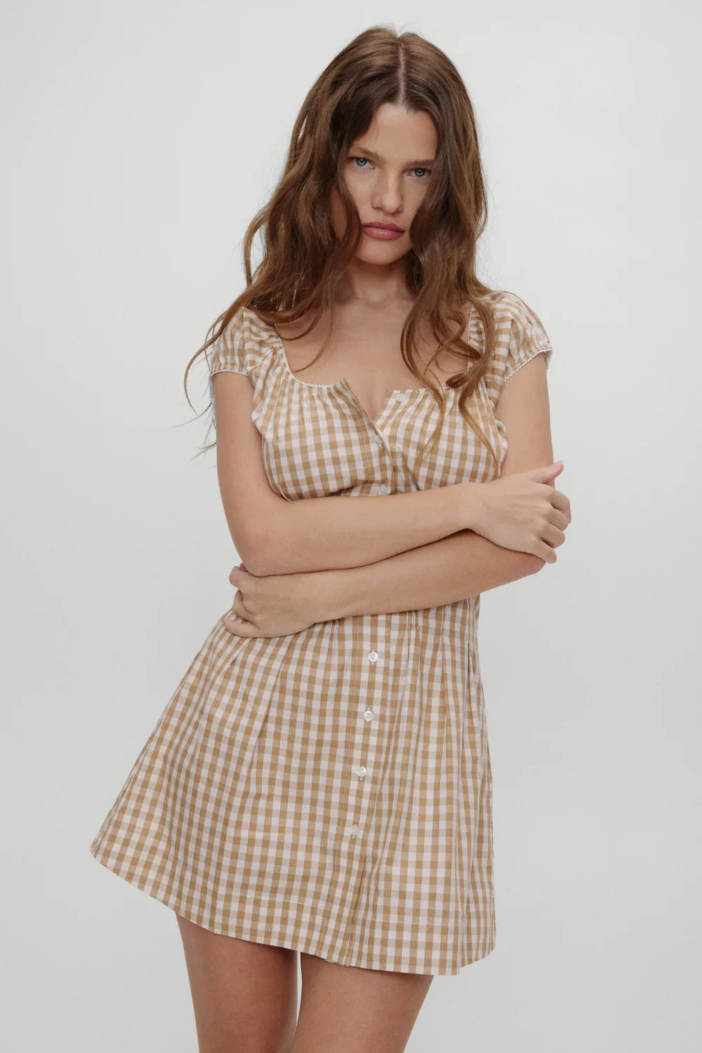x BELLA HADID Mustang Mini Dress Rodeo Gingham