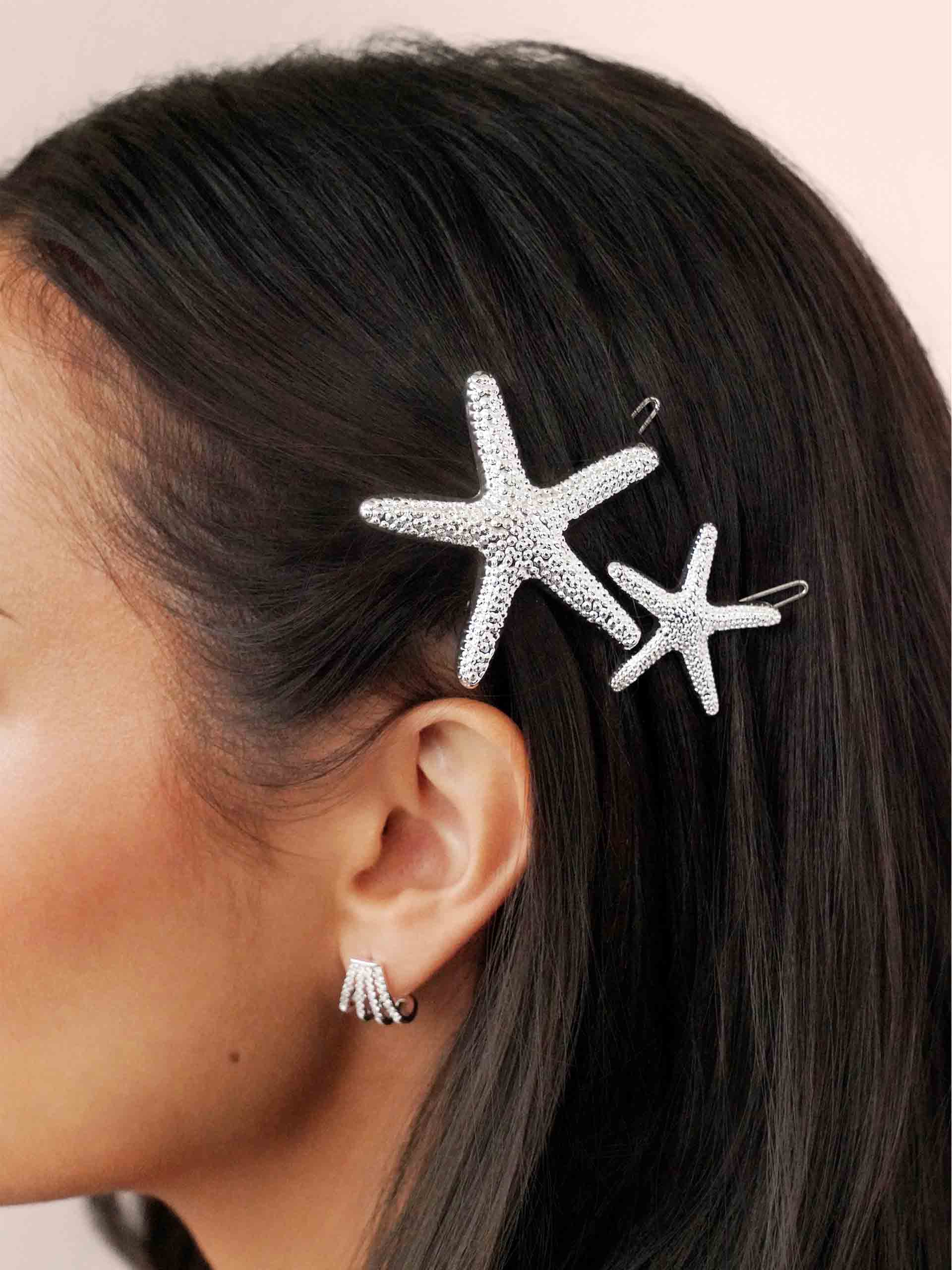 Starfish Barrette Set