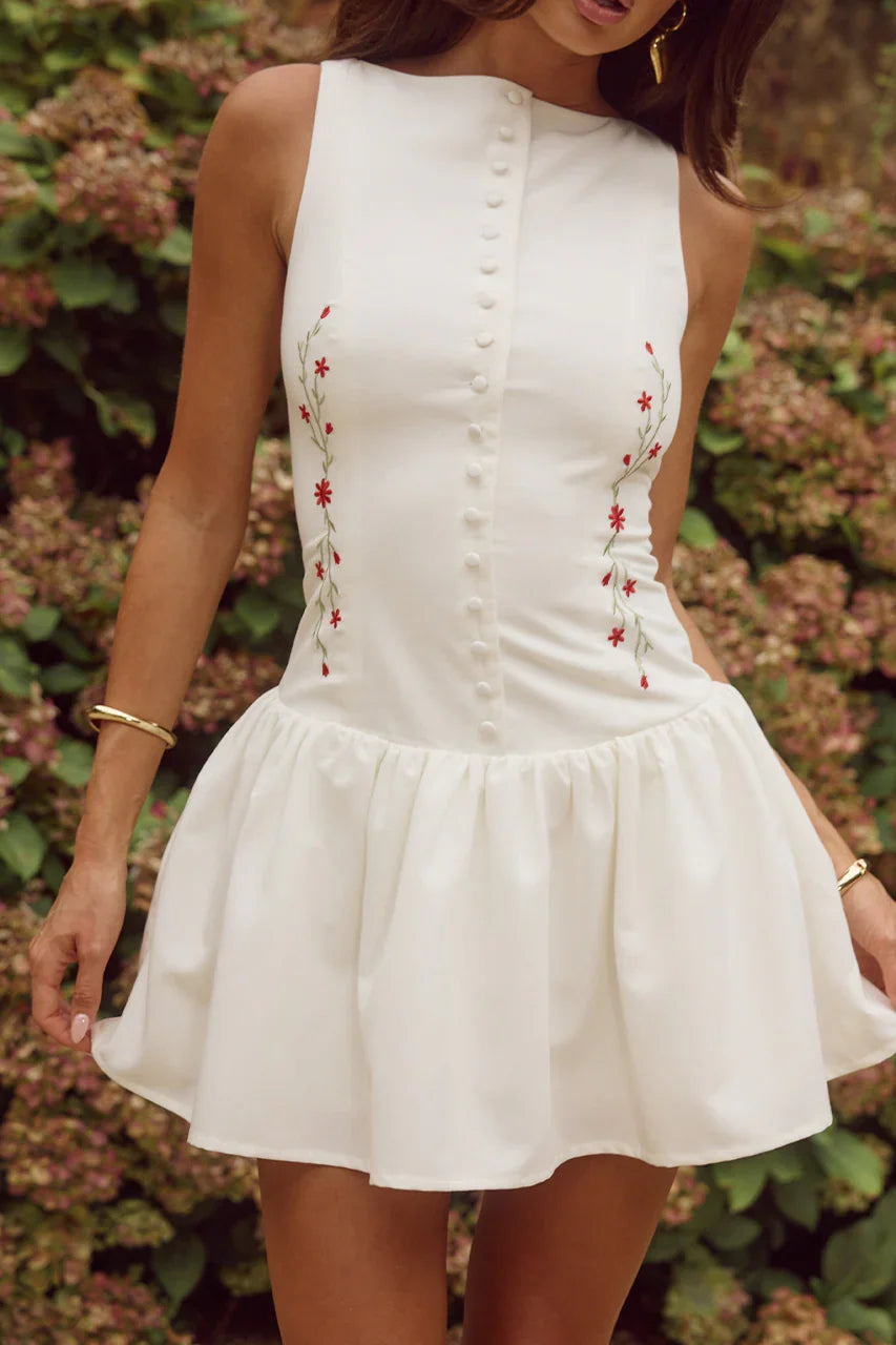NEVAH MINI DRESS WHITE