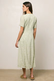 Kade Floral Midi Dress in Sage FINAL SALE