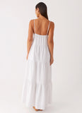 Lotty Linen Maxi Dress White
