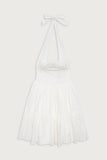 Tulsa Halter Midi Dress White