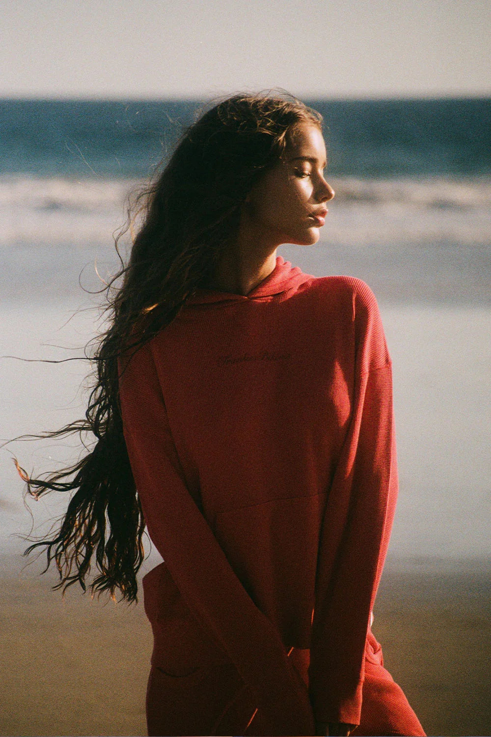 Haven Thermal Hoodie Strawberry Red