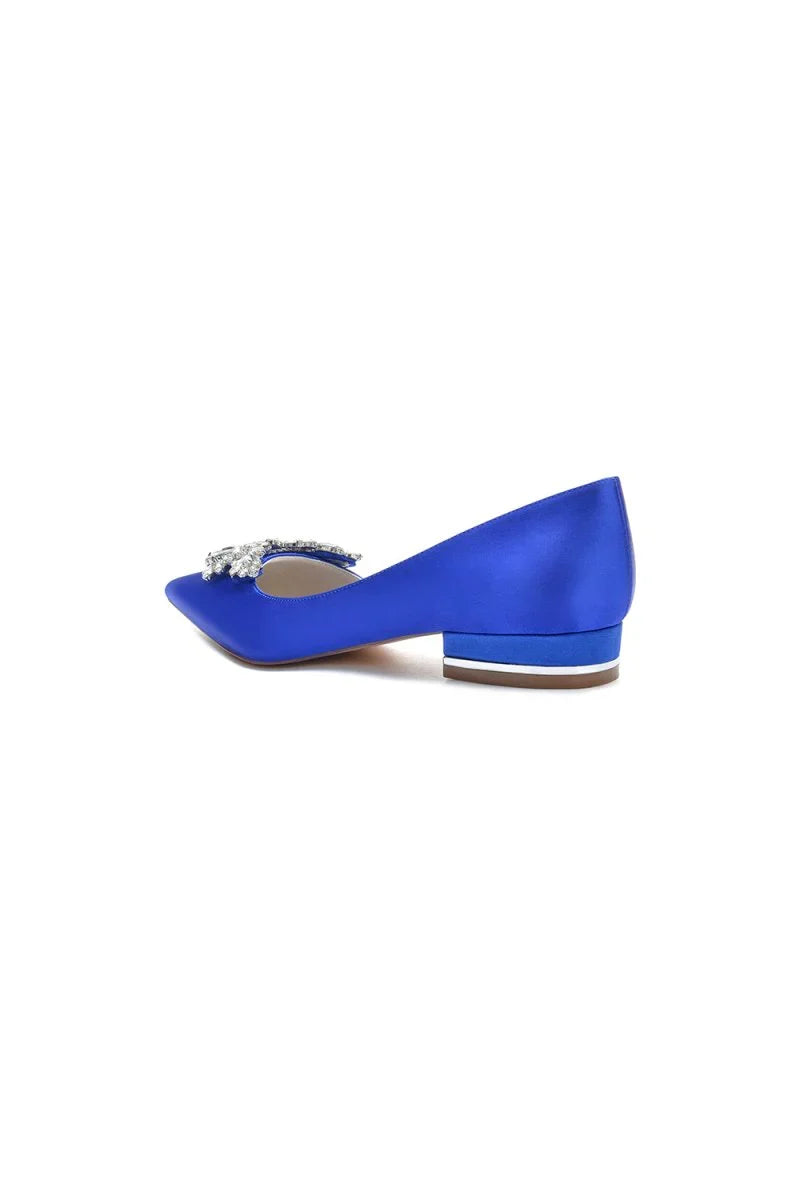 Crystal Pointed Toe Flats