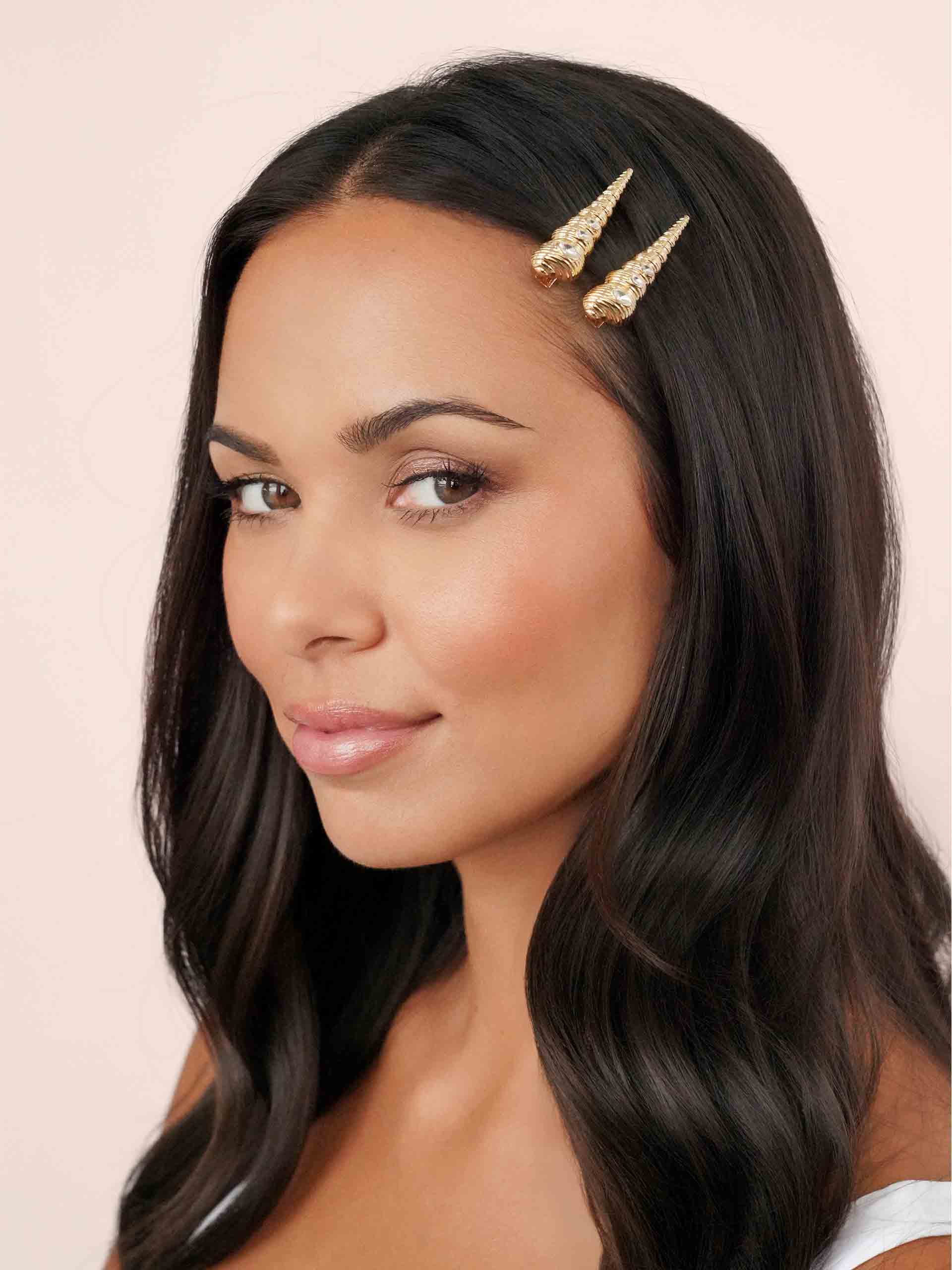 Capri Shell Barrette Set